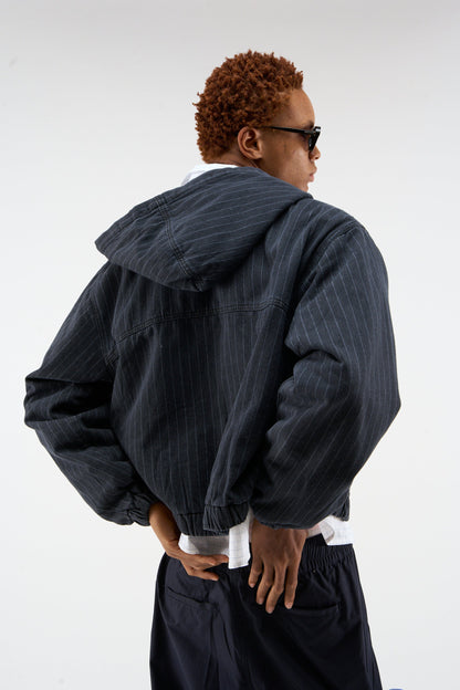 Pinstripe Dark Work Jacket