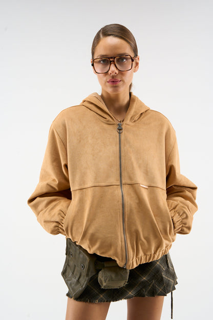 Suede Camel Work Jacket