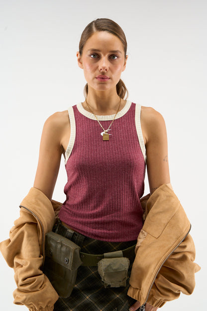 Sport Burgundy Tank Top