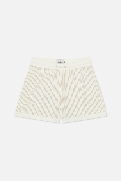 Pinstripe White Swimpants