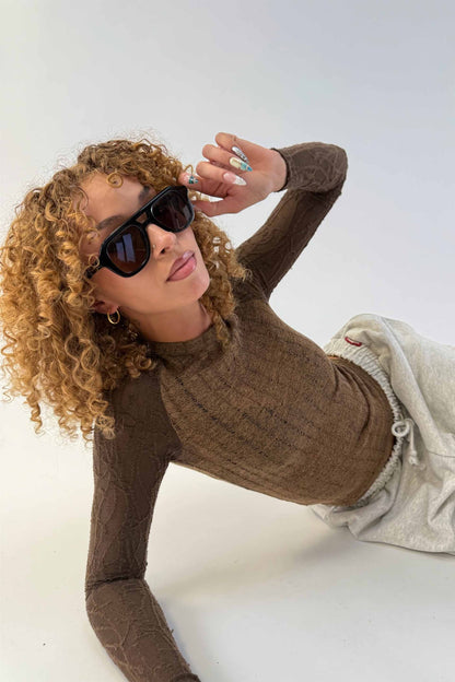 Luci Brown Longsleeve