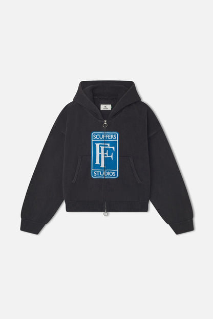 Rolly Dark Knit Zipper