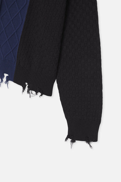 Split Blue Knit