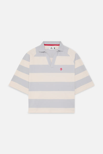 Signature Light Blue Striped Polo