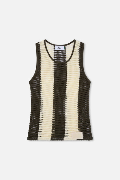 Spider Ecru Tank Top