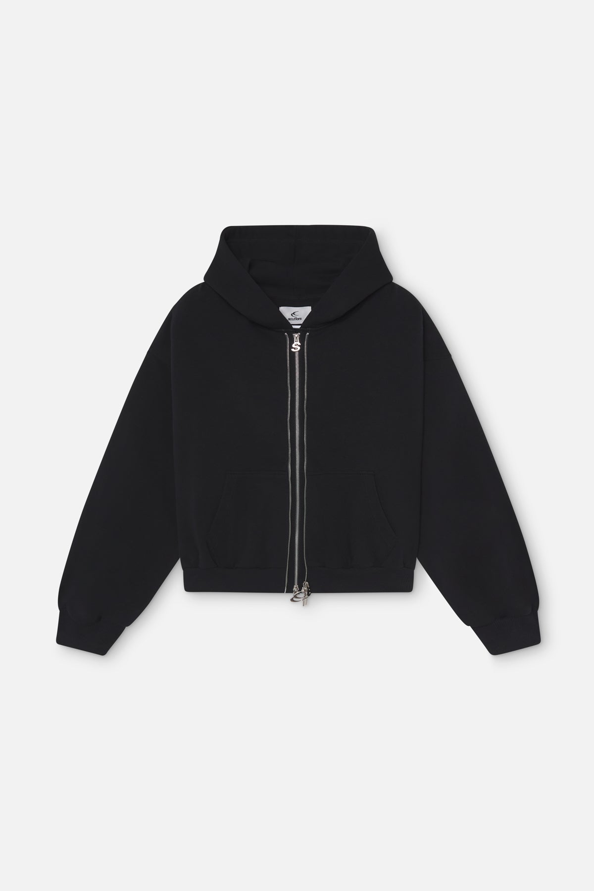 Steel Black Zipper