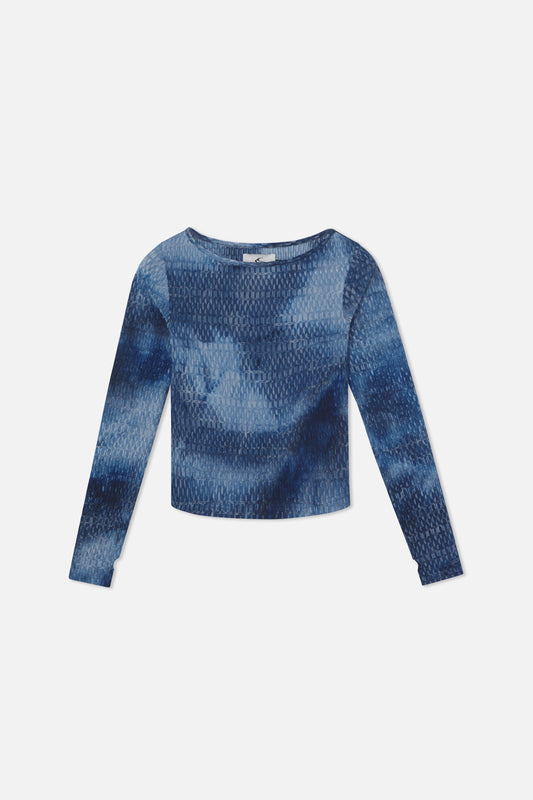 Text Blue Longsleeve