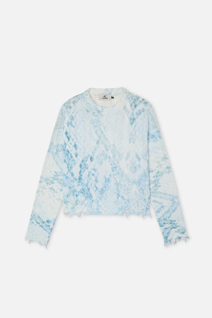 Trench Blue Snake Knit