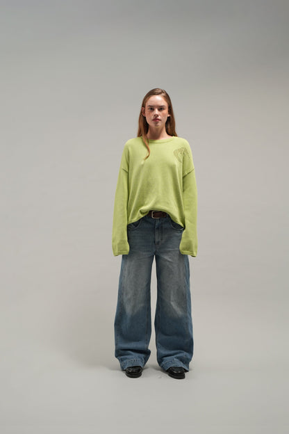 New Moon Green Knit