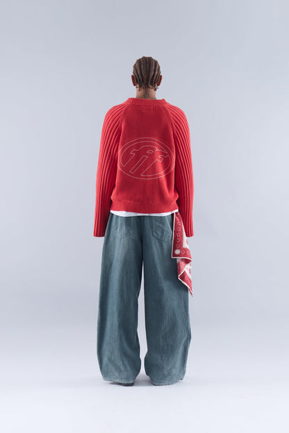 Berry Red Knit