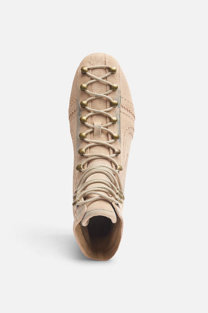 Iconic Ecru Suede Boots